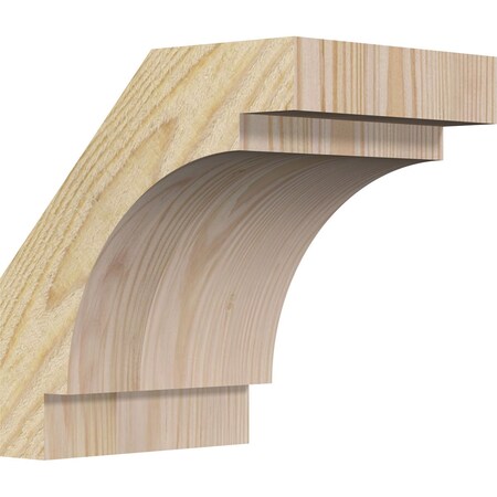 Ekena Millwork 6"W x 8"D x 8"H Merced Rough Sawn Knee Brace, Douglas Fir BRC06X08X08MRC00RDF